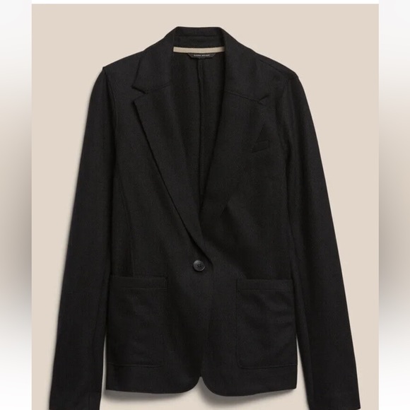 Banana Republic Unstructured Blazer | Black Wool Blazer Jacket #772740 #774065 - Picture 4 of 10